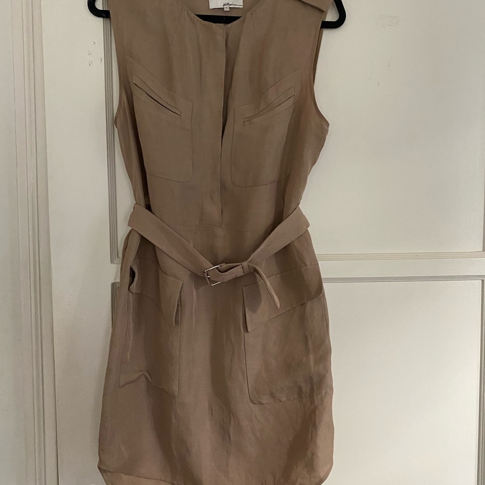 Philip Lim linen safari shirt dress